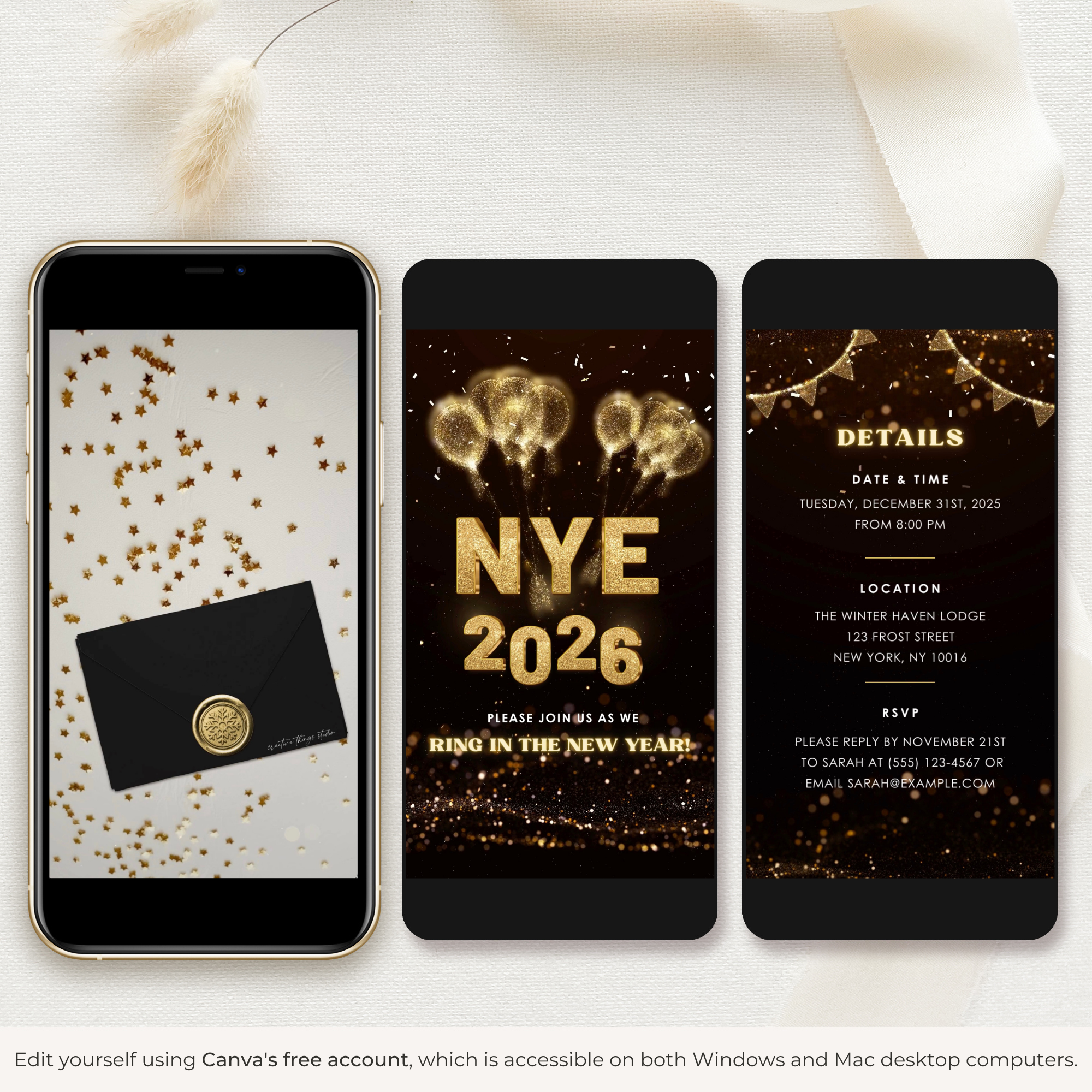 New Year&#39;s Eve Invitation Video