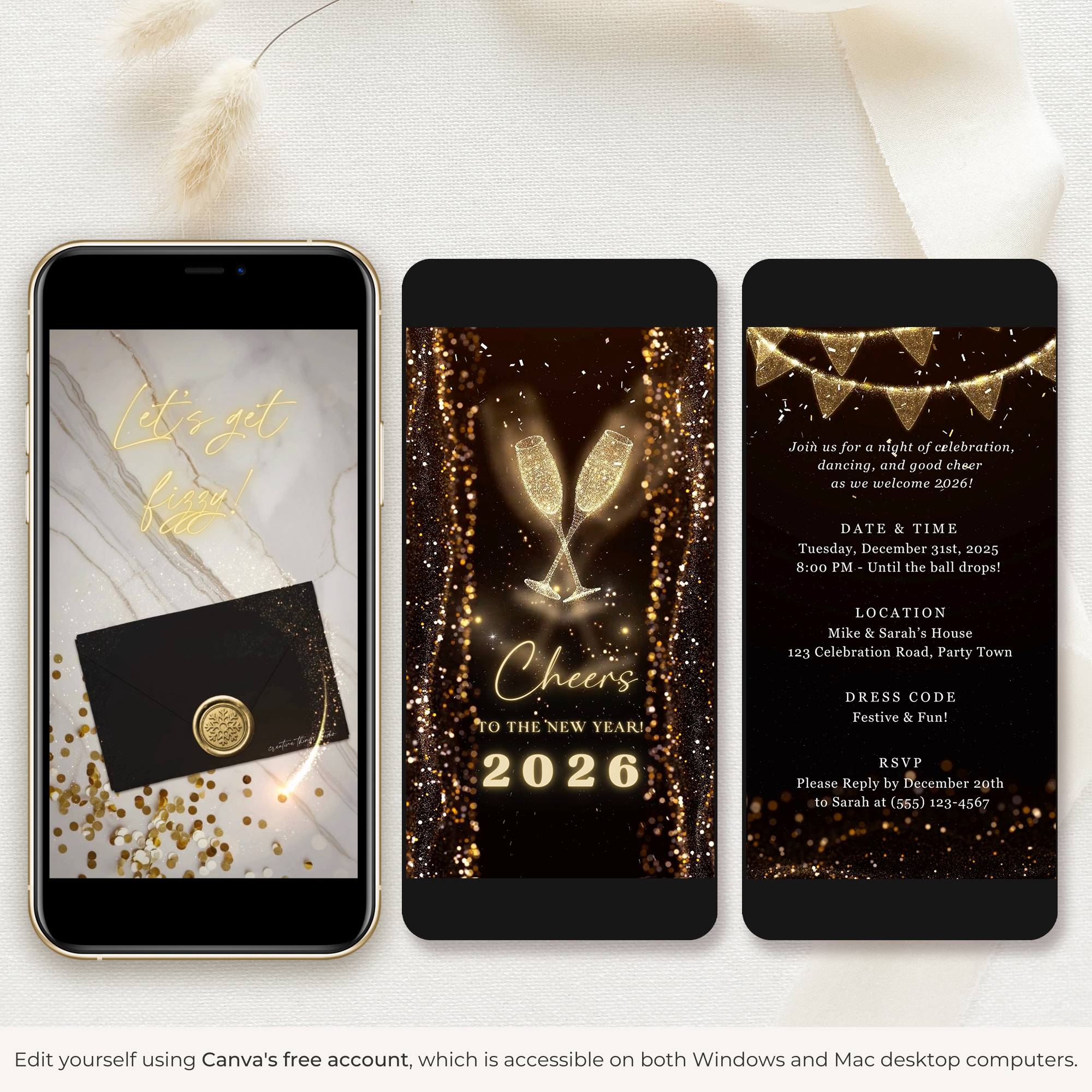 NYE Party Invitation Animated