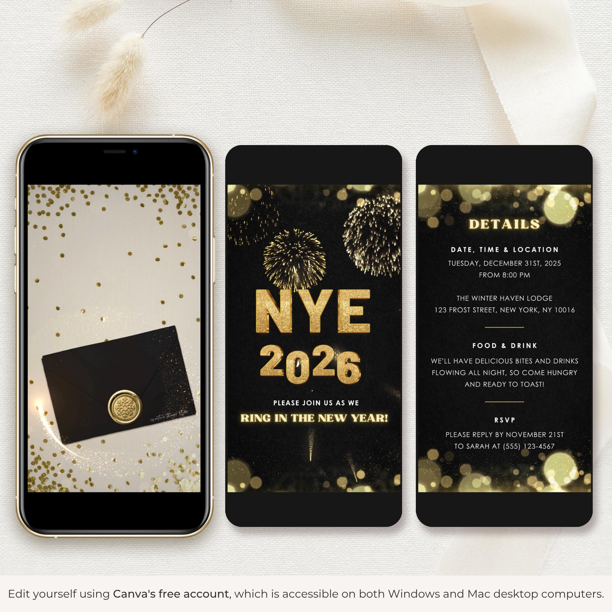 Animated Invitation New Years Eve Party