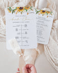 MARISOL Wedding Program Fan Template