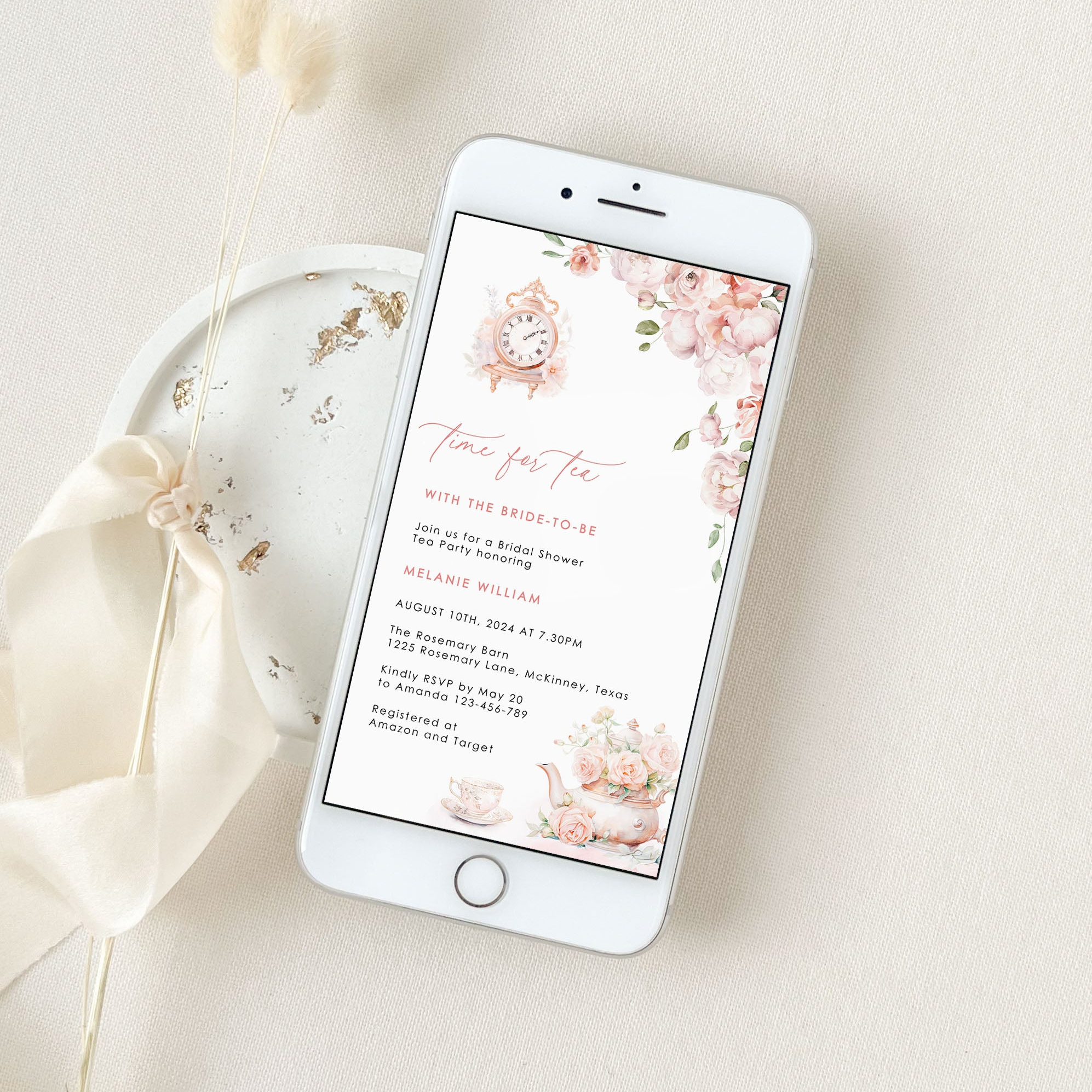 Tea with The Bride to Be Invitation Evite