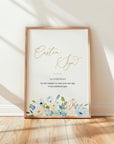 AZZURRA Small Wedding Sign Template