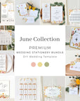 JUNE Wedding Stationery Templates Bundle