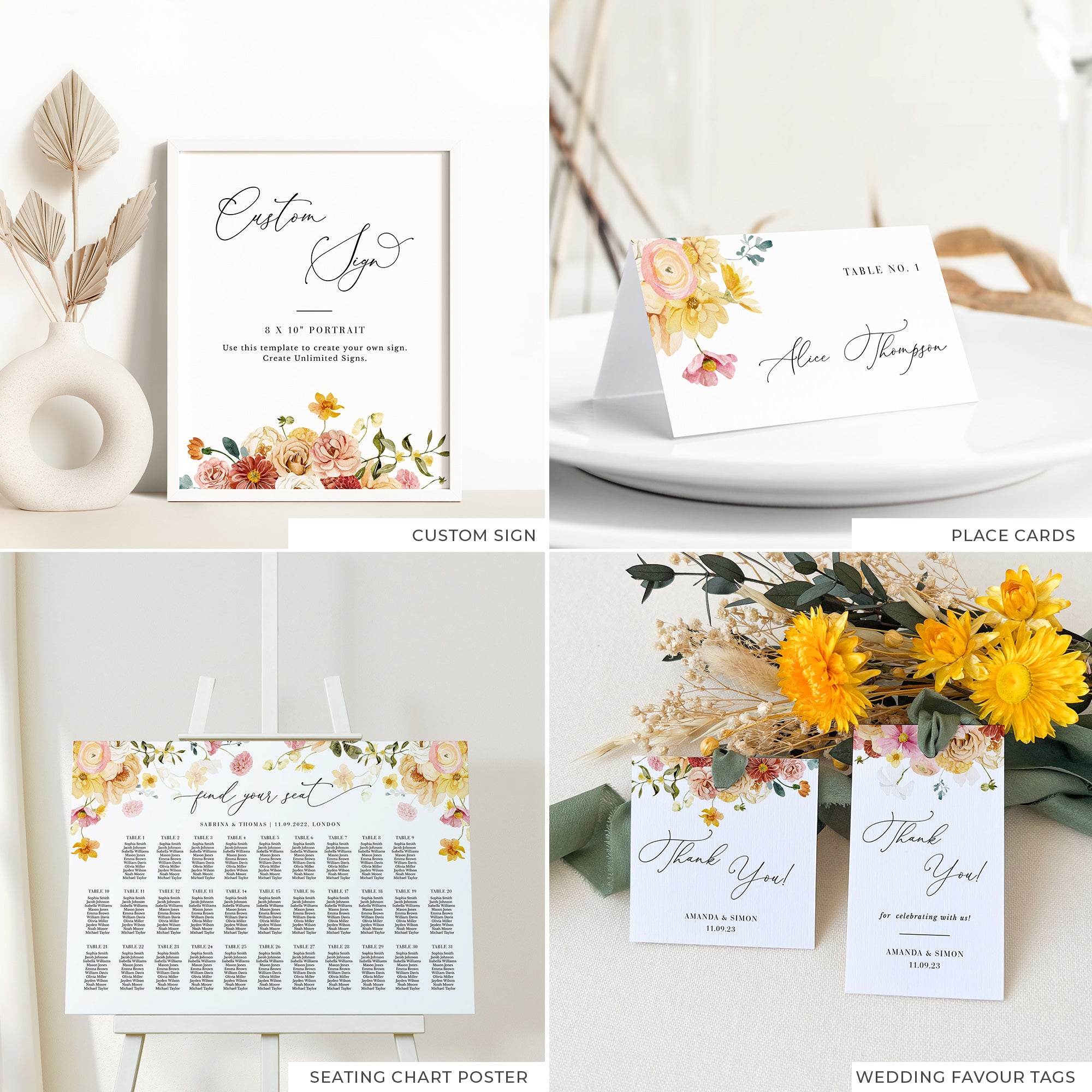 JUNE Wedding Stationery Templates Bundle