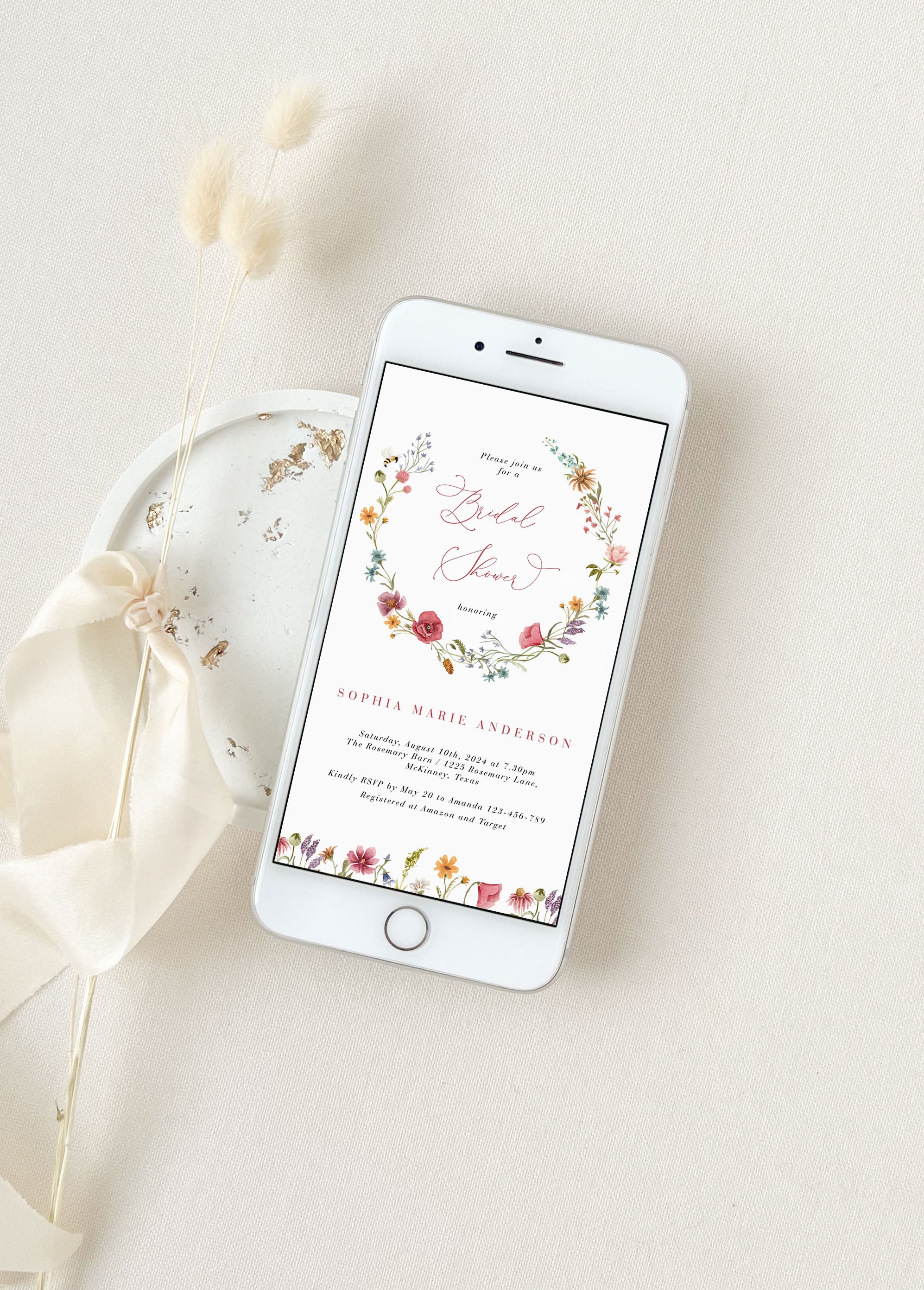 APRIL Bridal Shower Wedding Invitations Evite