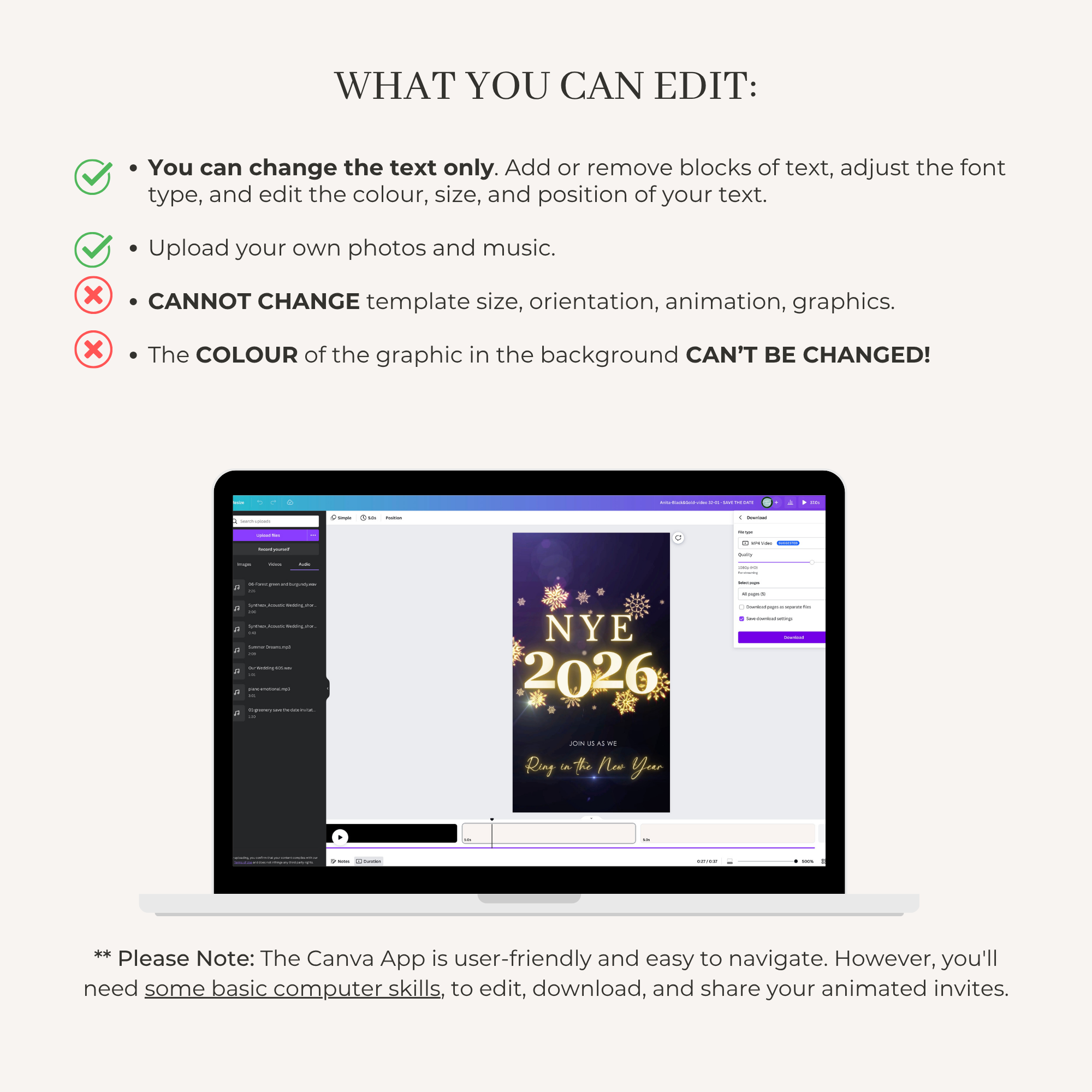 New Year&#39;s Eve Party Invitation Video