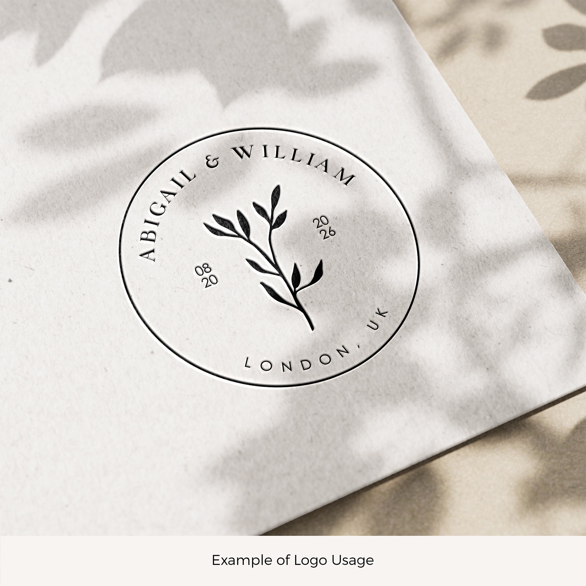 ABIGAIL Botanical Wedding Logo
