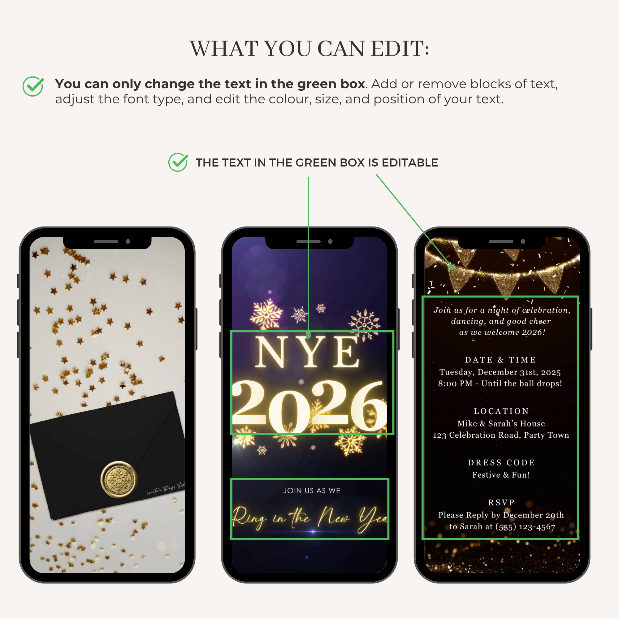 New Year&#39;s Eve Party Invitation Video