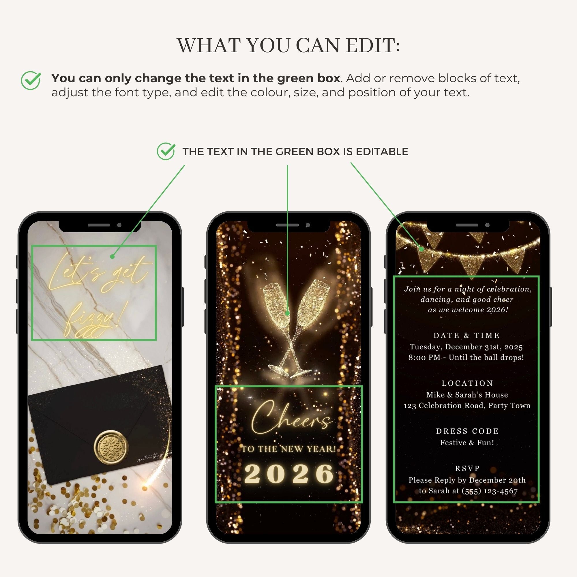 NYE Party Invitation Animated