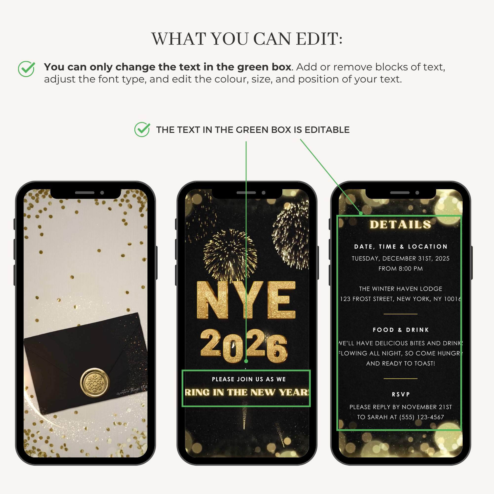 Animated Invitation New Years Eve Party