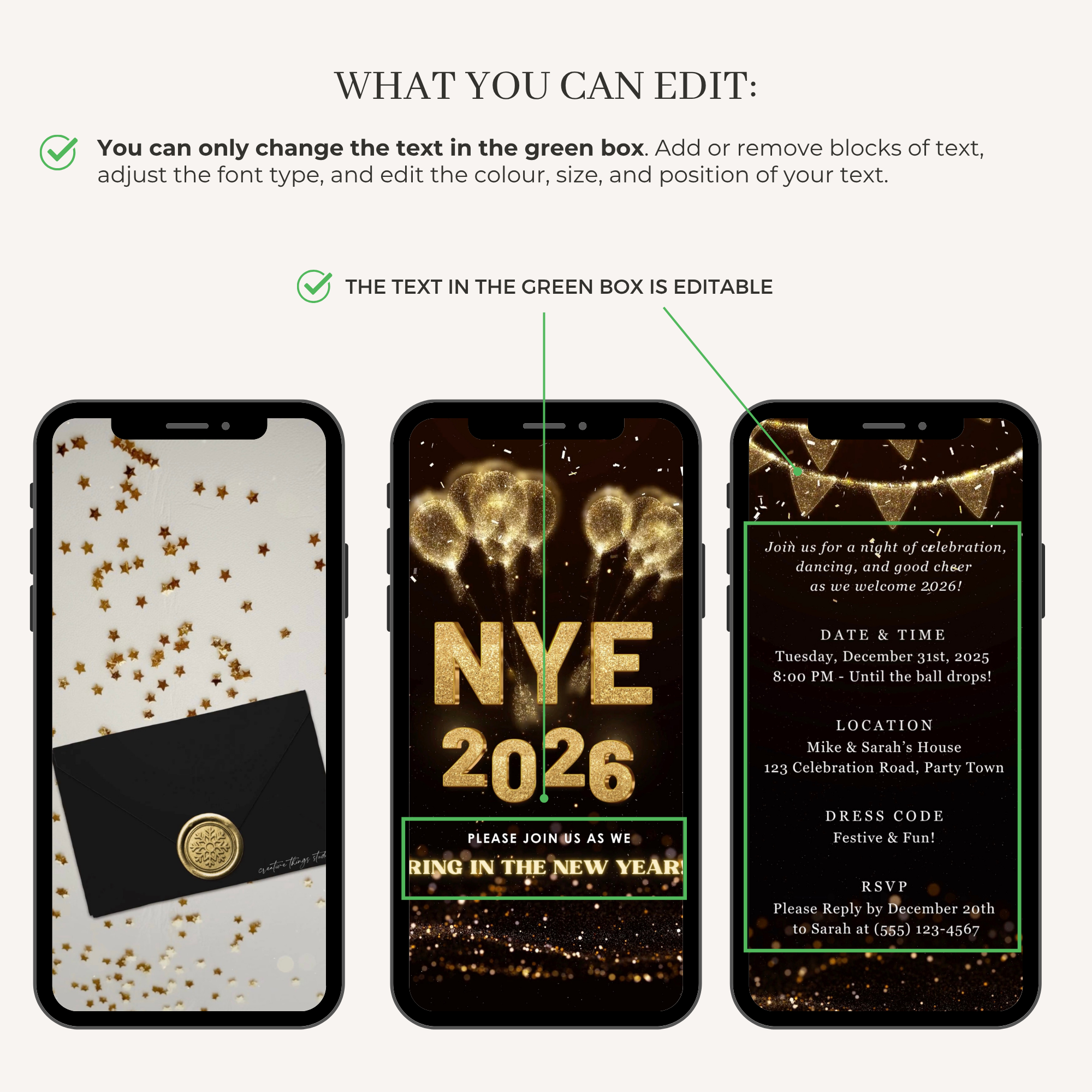 New Year&#39;s Eve Invitation Video