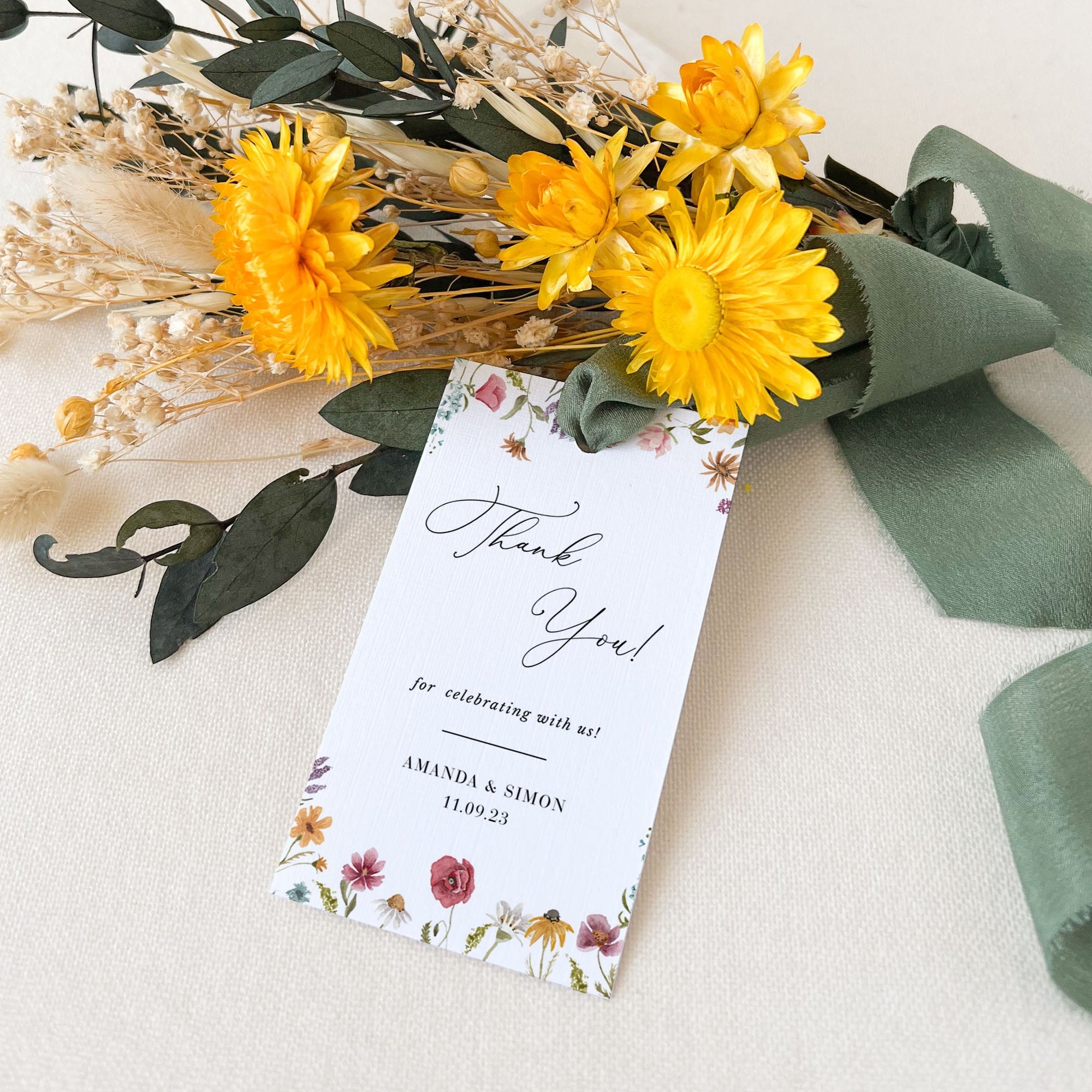 APRIL Printable Thank You Tags Theme