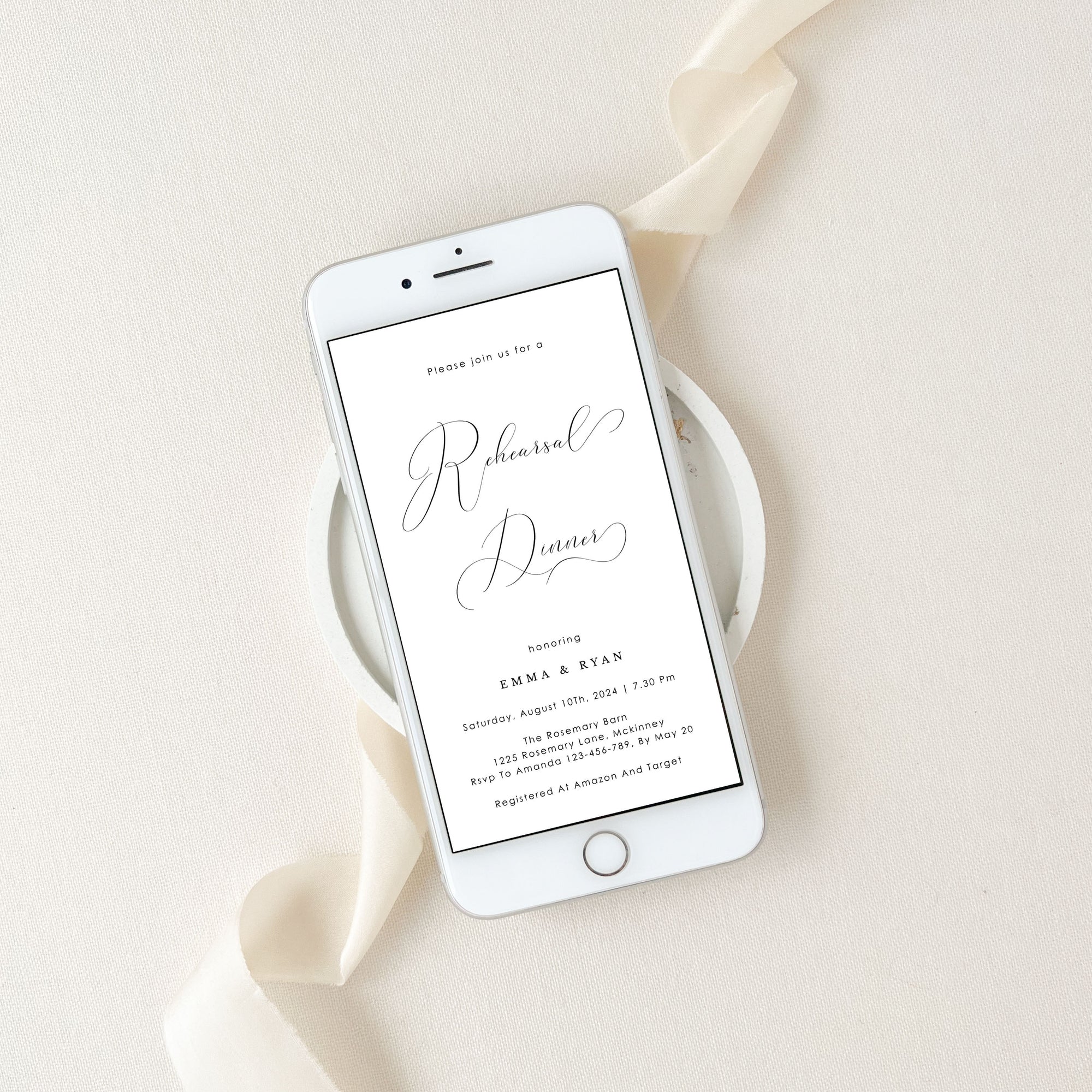 ELLA Wedding Rehearsal Invitation Evite
