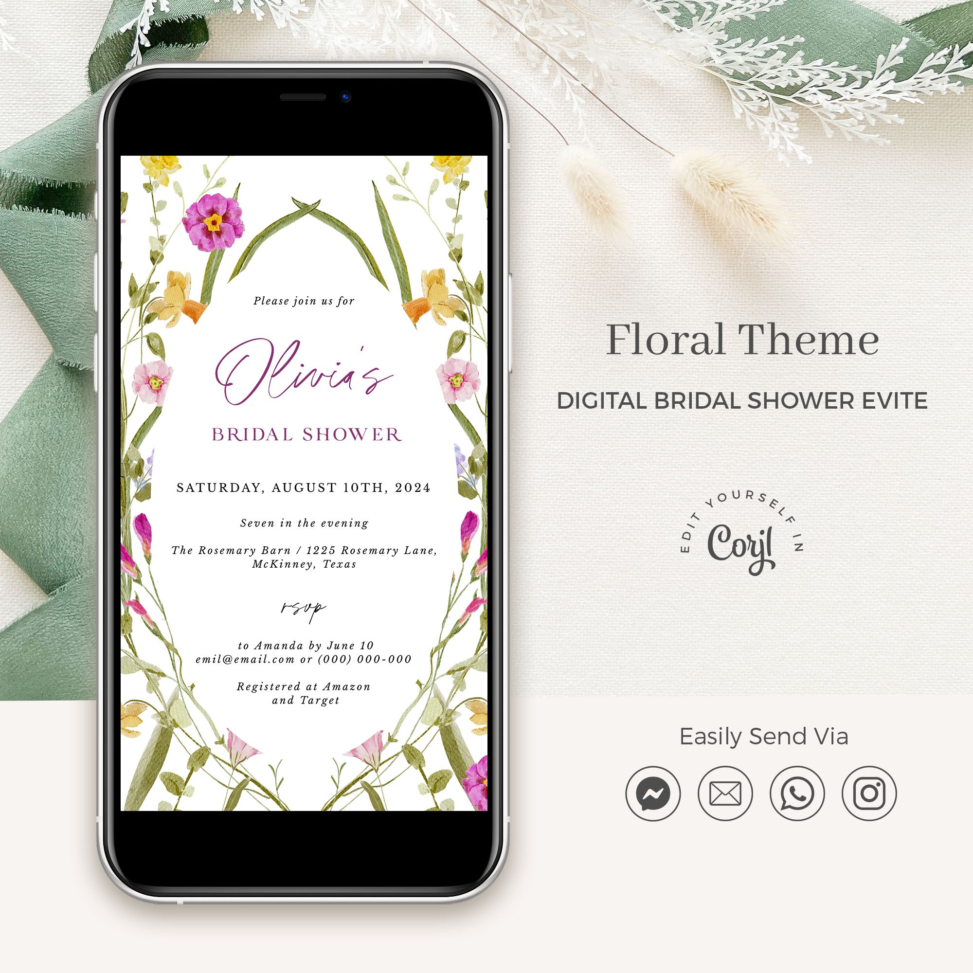 CLOE Bridal Shower Invitation Evite