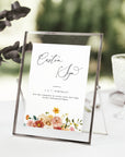 JUNE Small Wedding Sign Template