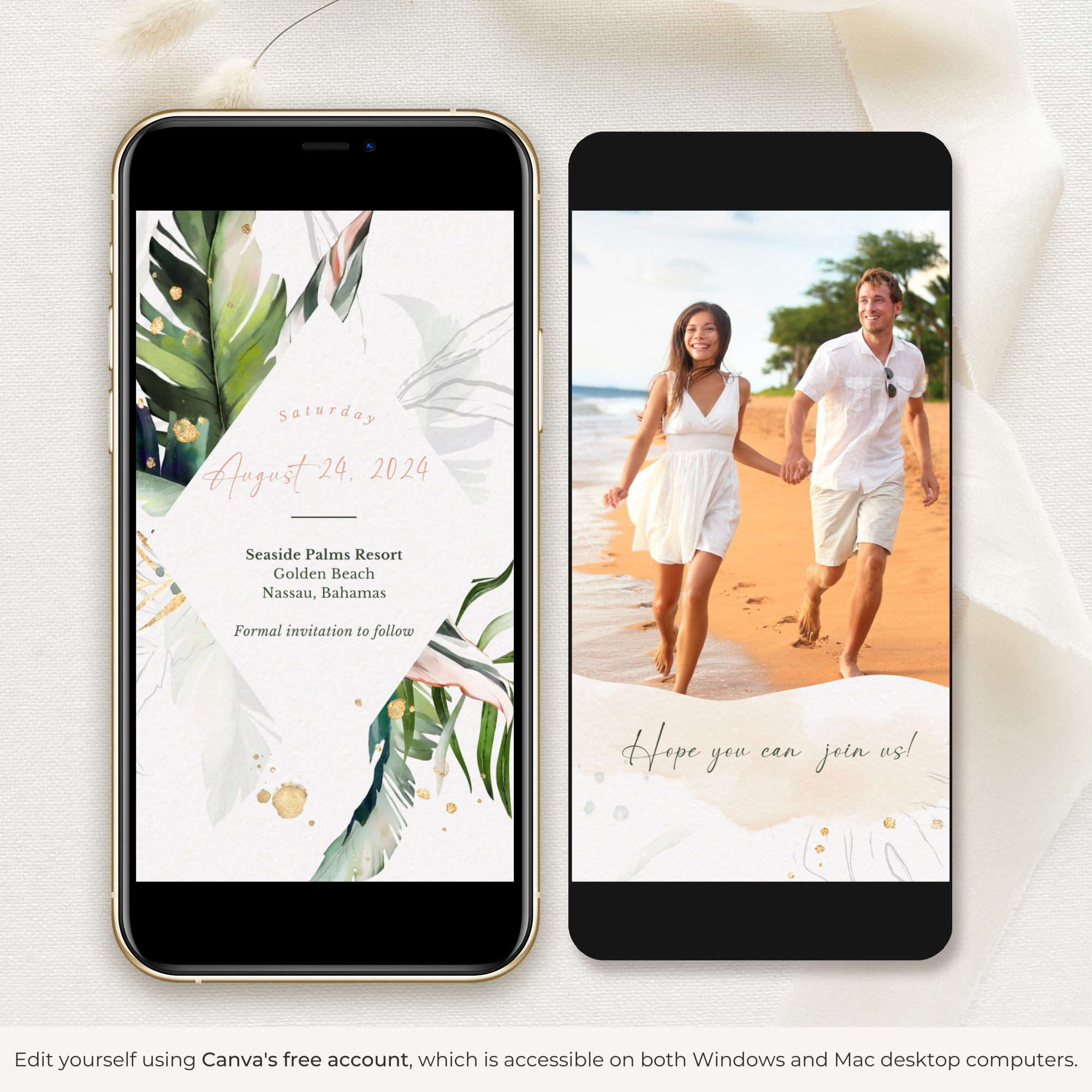 PALMA Tropical Save the Date Video Template