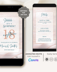 VIBE Birthday Invitation Video Pink
