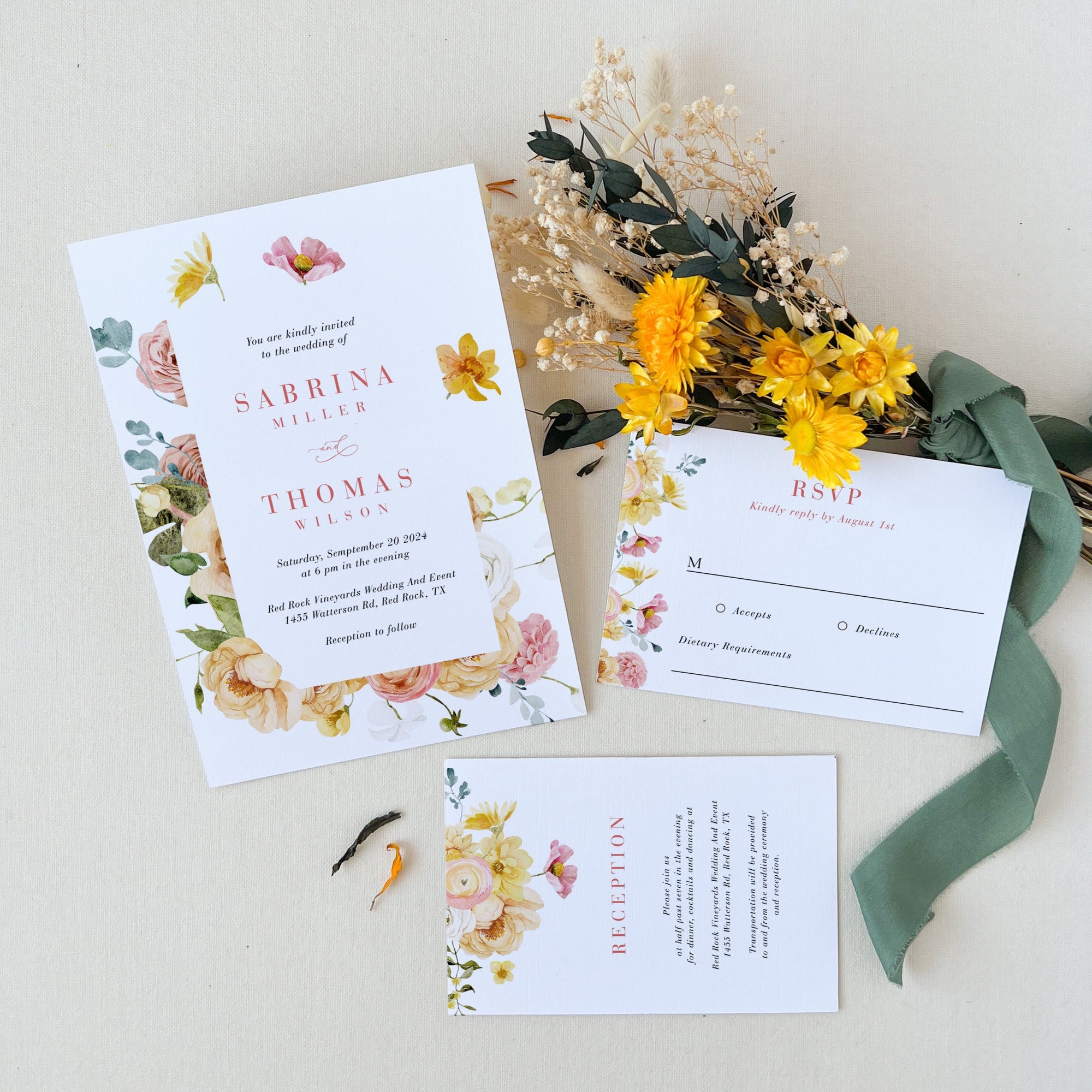 JUNE Wedding Stationery Templates Bundle