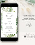 Rustic Rehearsal Dinner Digital Invitation