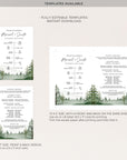 GAIA Wedding Program Fan Template