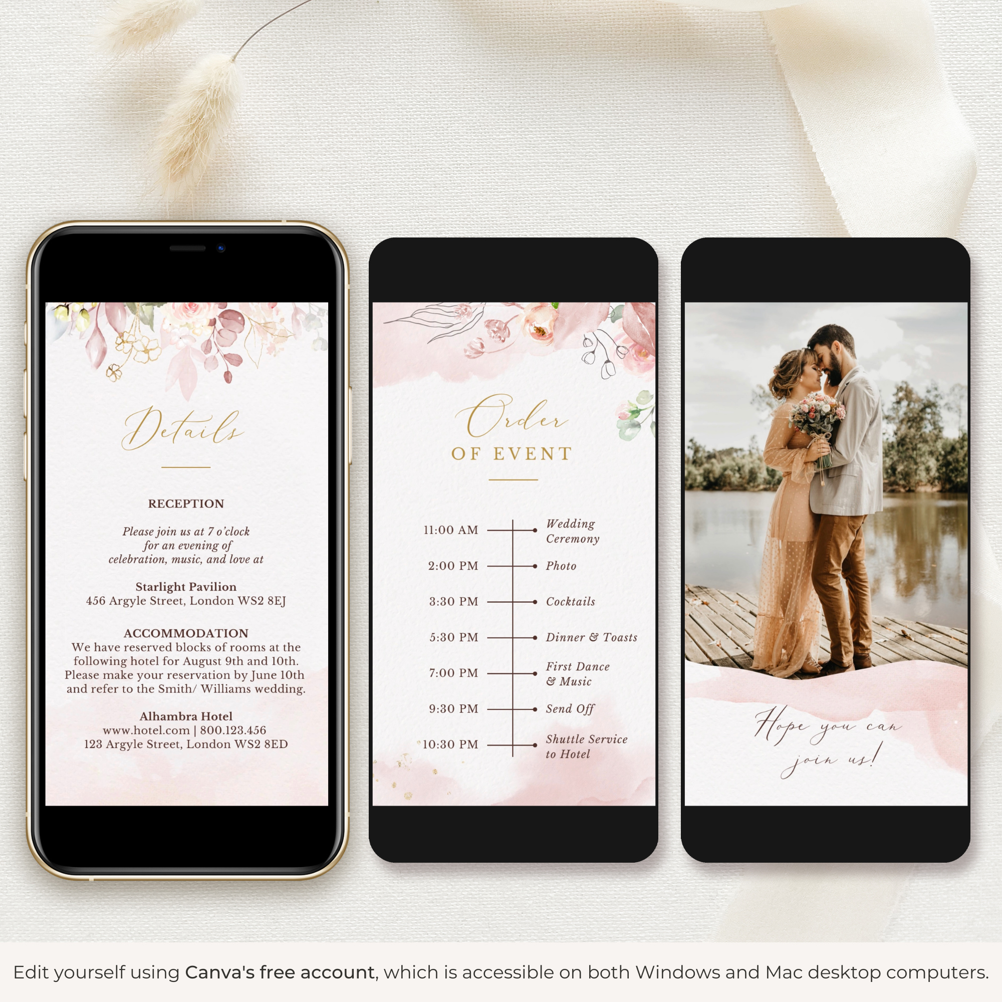 FIORELLA Romantic Wedding Invitation Video Template
