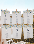 AZZURRA wedding Seating Cards Template