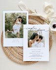 ELLA Couples Wedding Shower Invitation With Photo