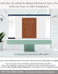 SIENNA Wedding Program Fan Template