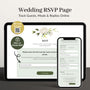 CREATIVITE Online Wedding RSVP Page to Track Guest Replies