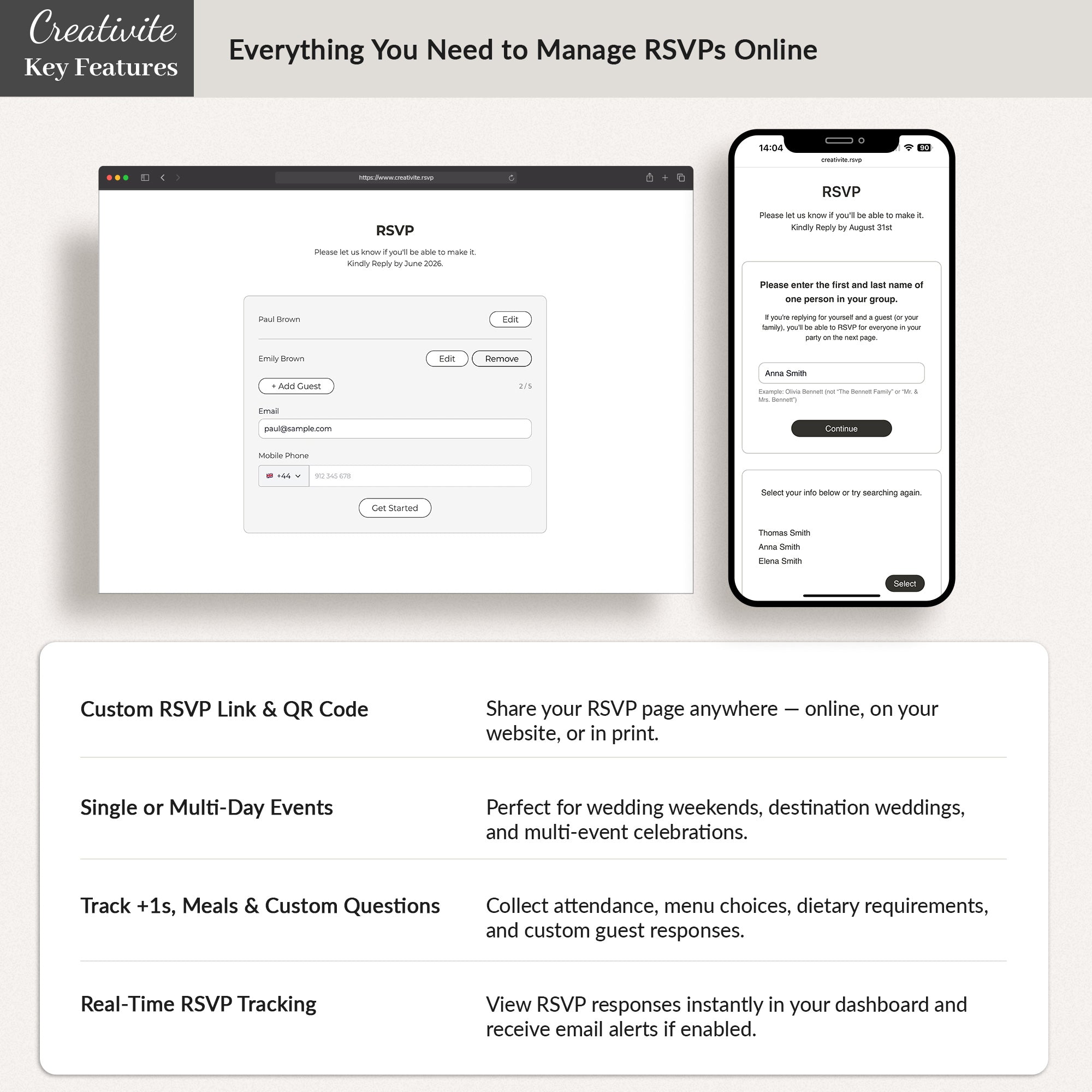 SOFIA Destination Wedding Website Canva Template with RSVP