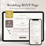CREATIVITE Online Wedding RSVP Page to Track Guest Replies