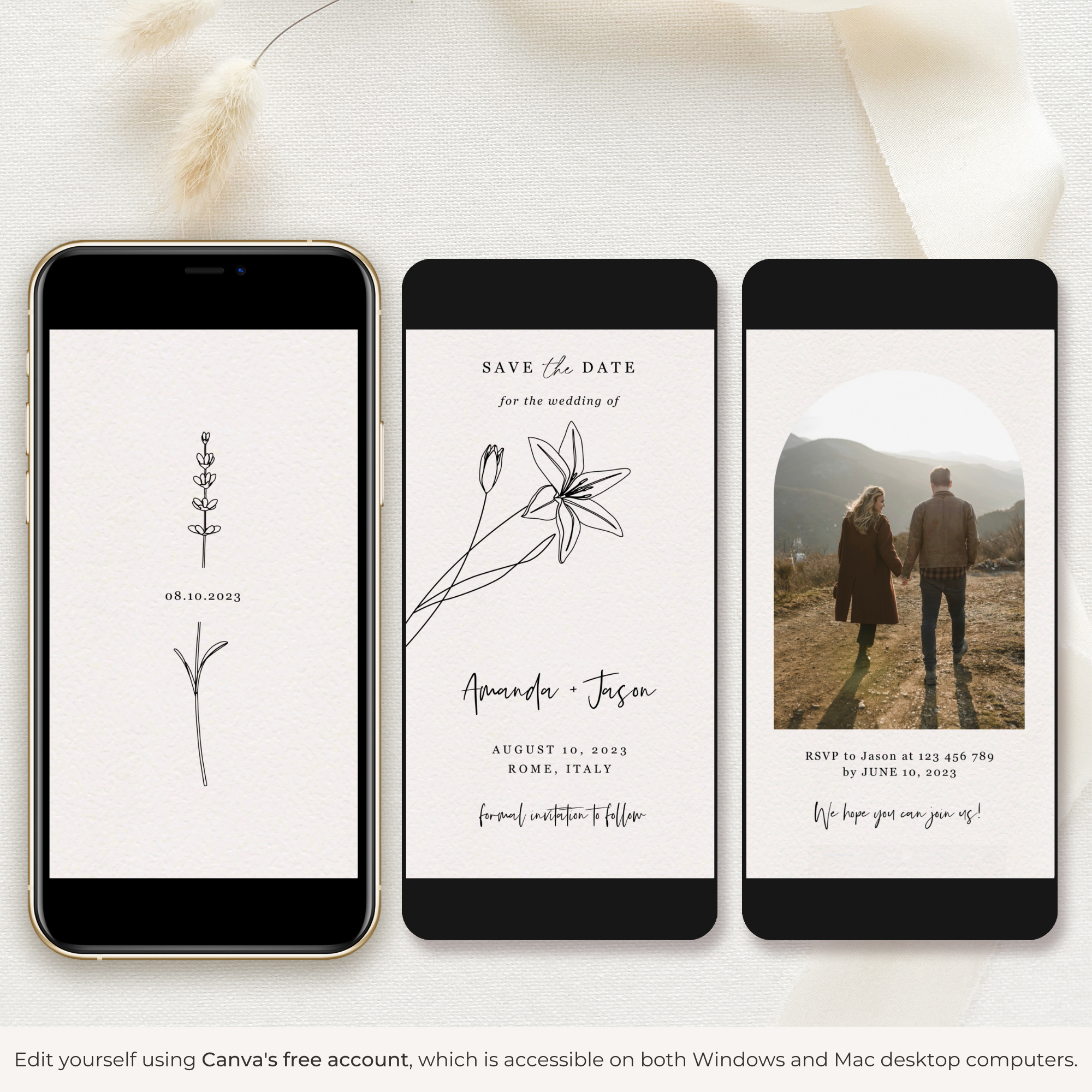 GIGLIOLA Save the Date Video Template - White