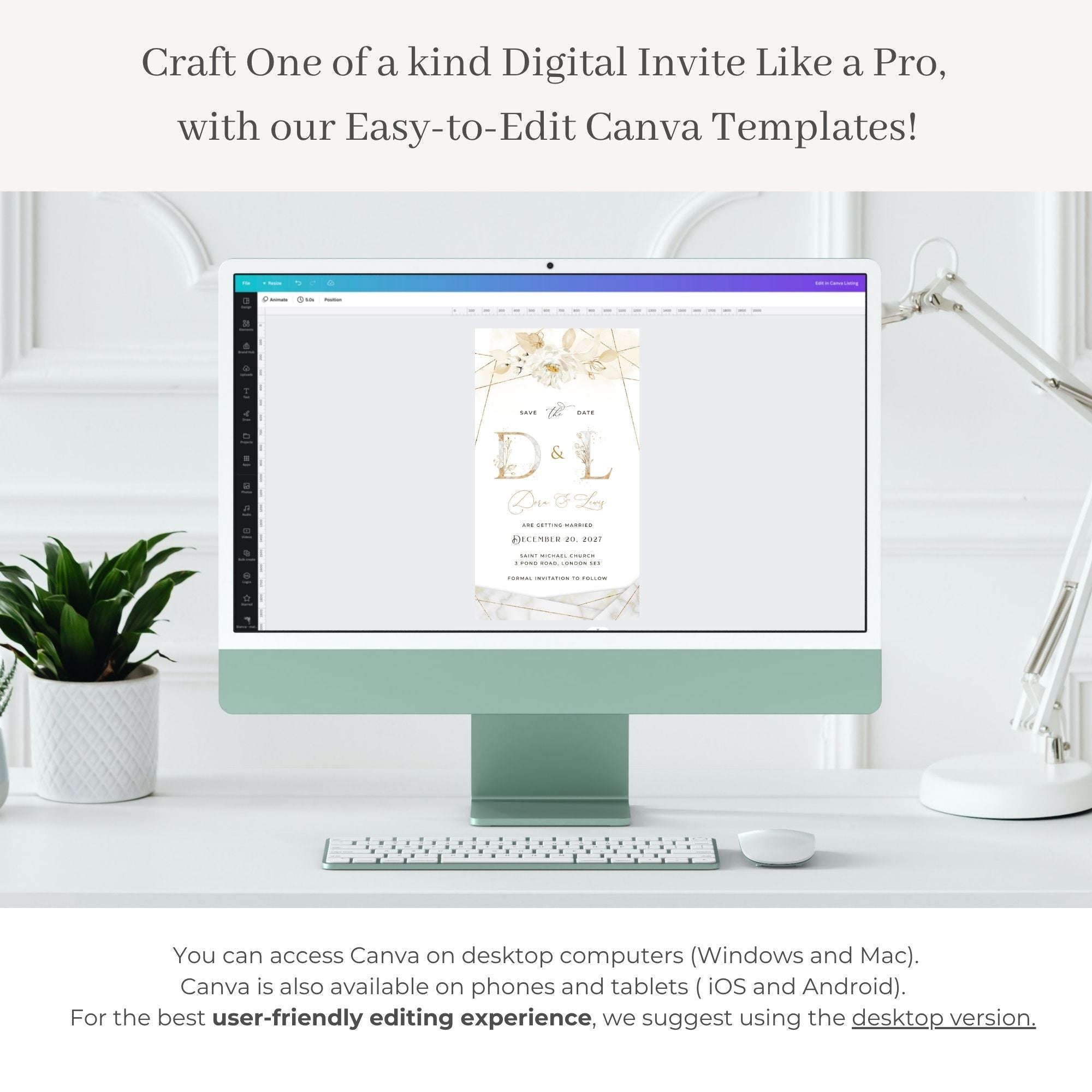 Dora | Elegant Save the Date Digital