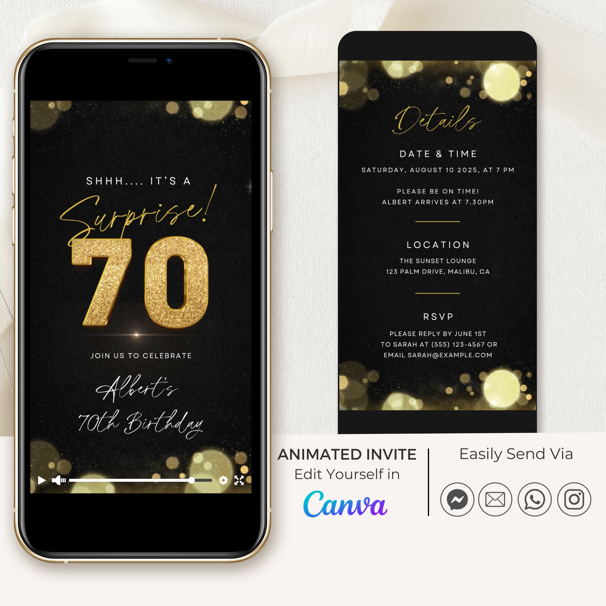 ZEST Birthday Invitation Video Template