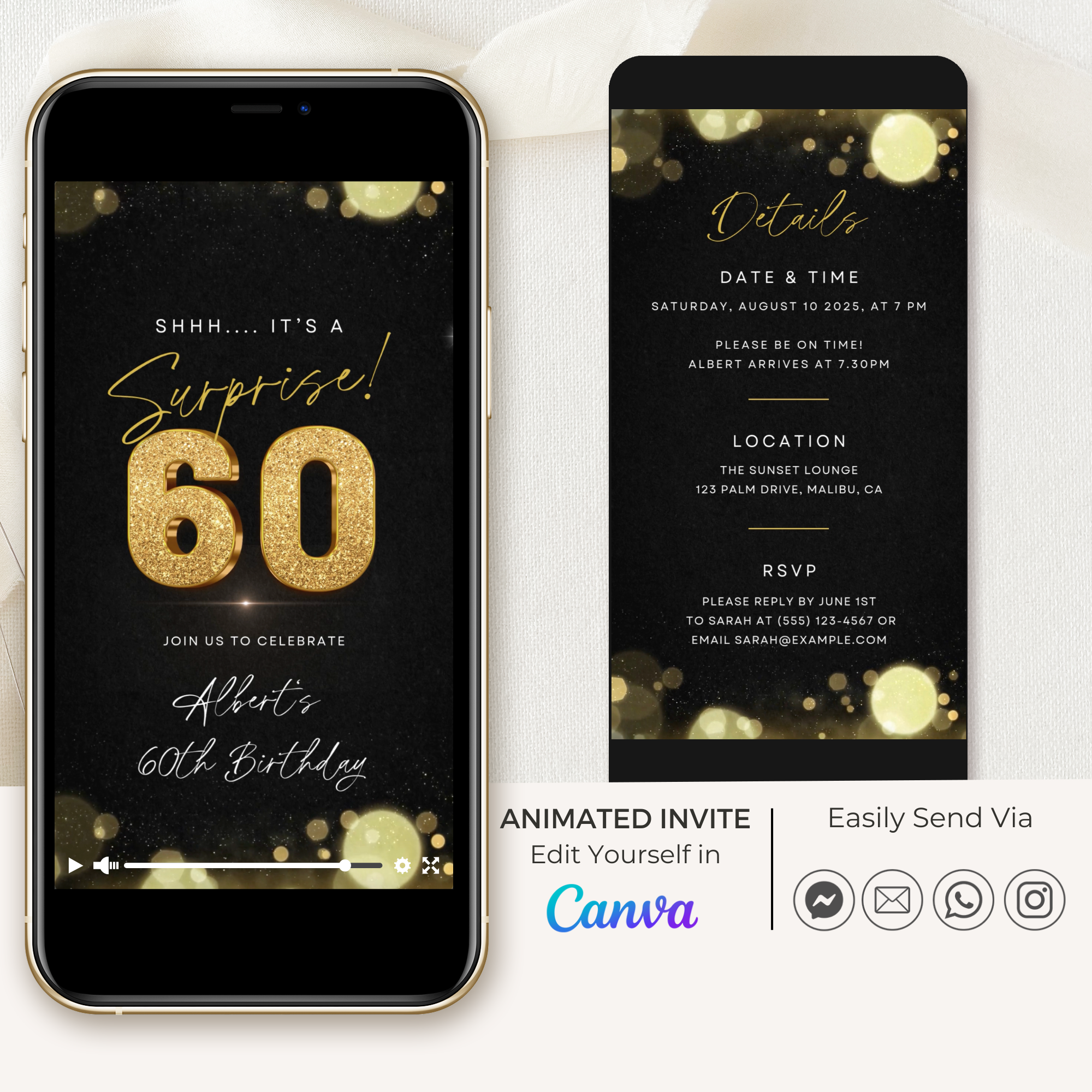 ZEST Birthday Invitation Video Template