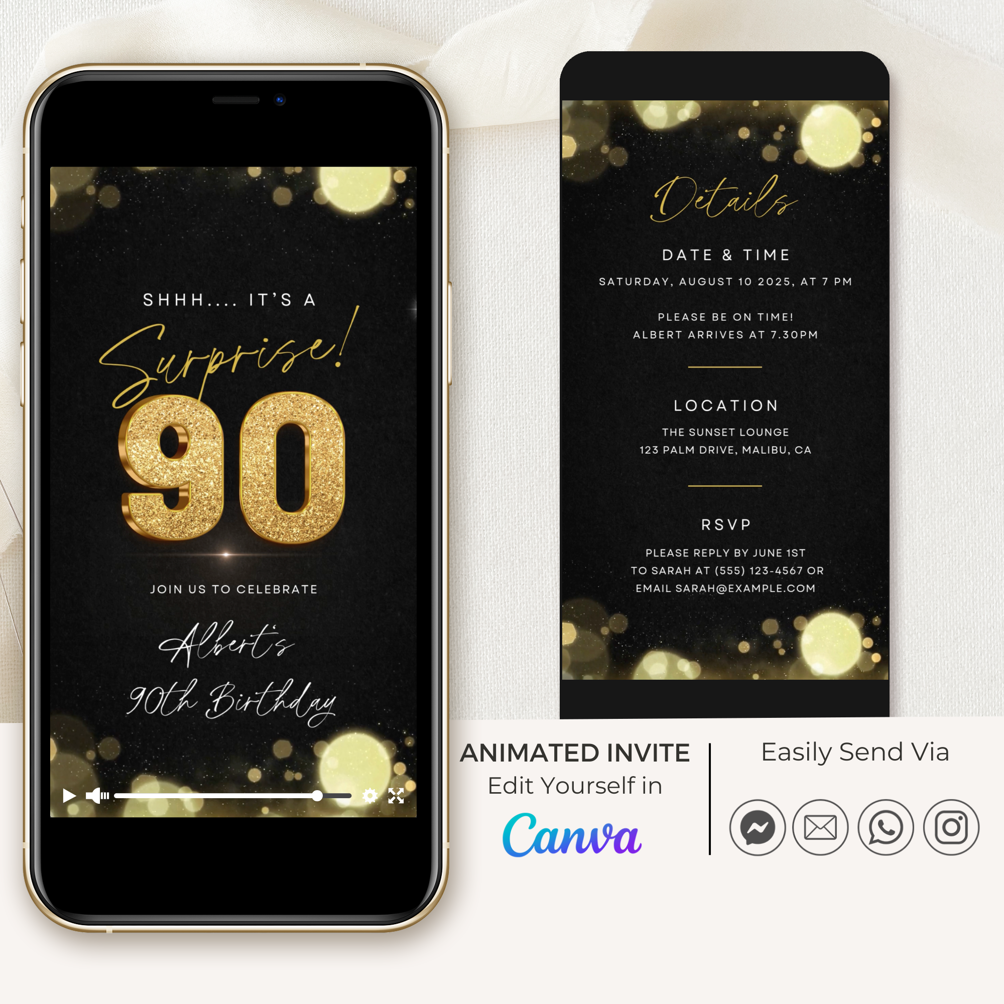 ZEST Birthday Invitation Video Template