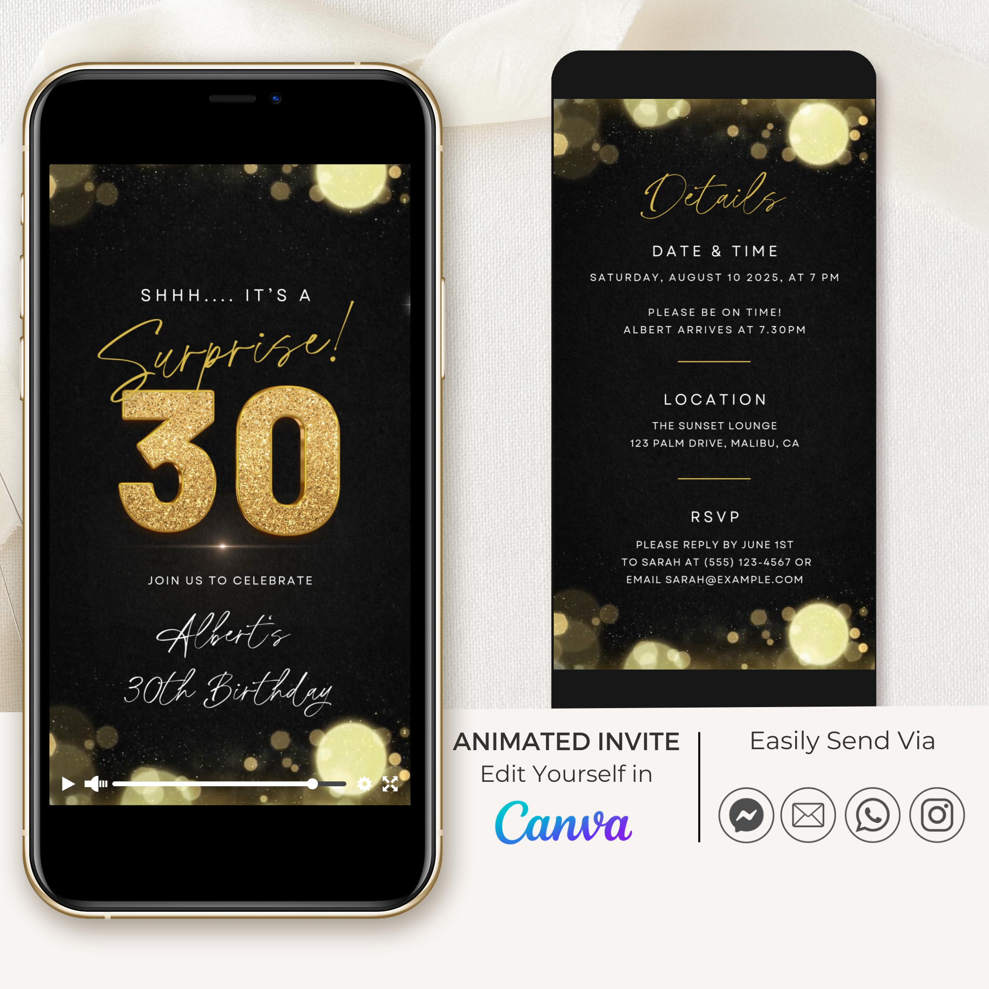 ZEST Birthday Invitation Video Template