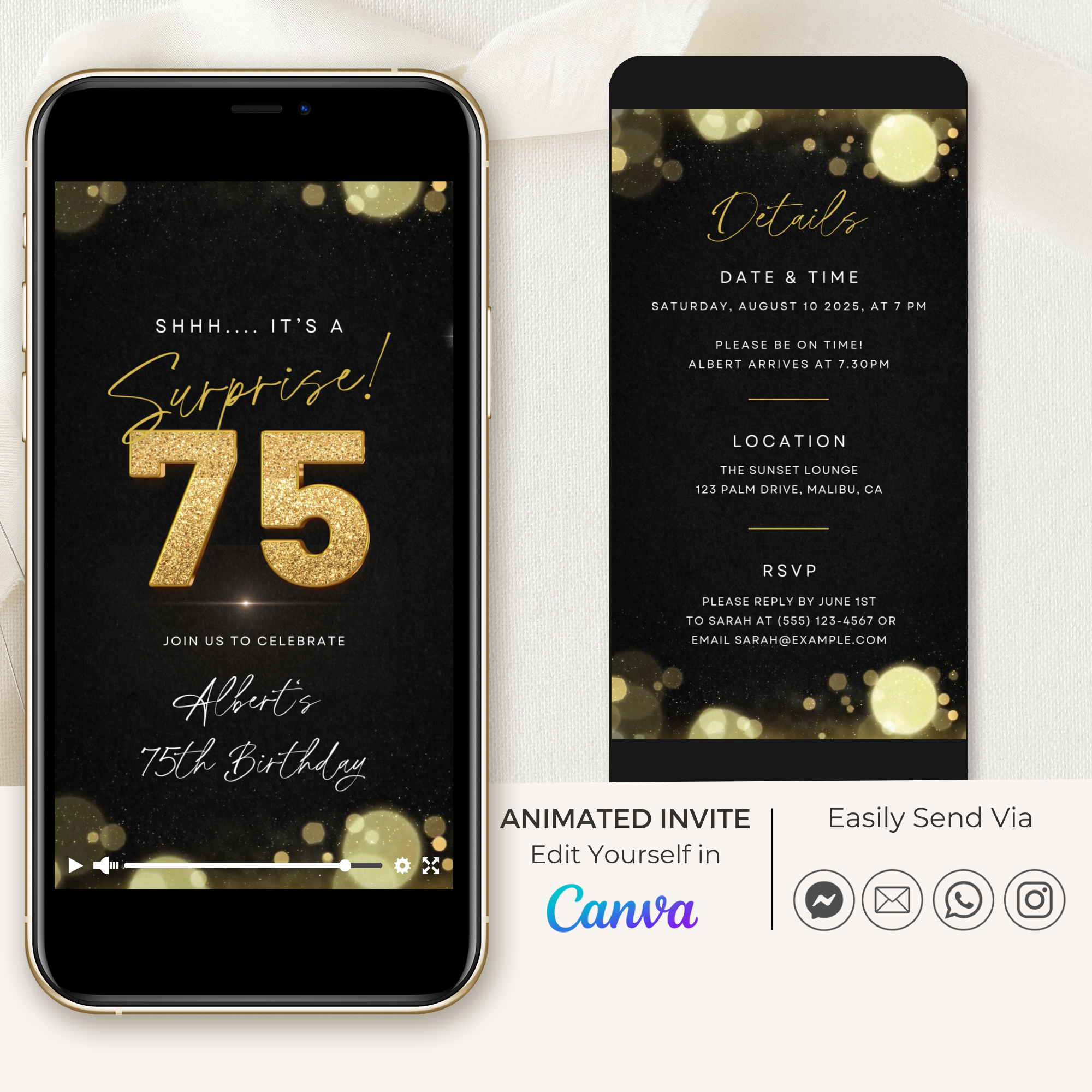 ZEST Birthday Invitation Video Template