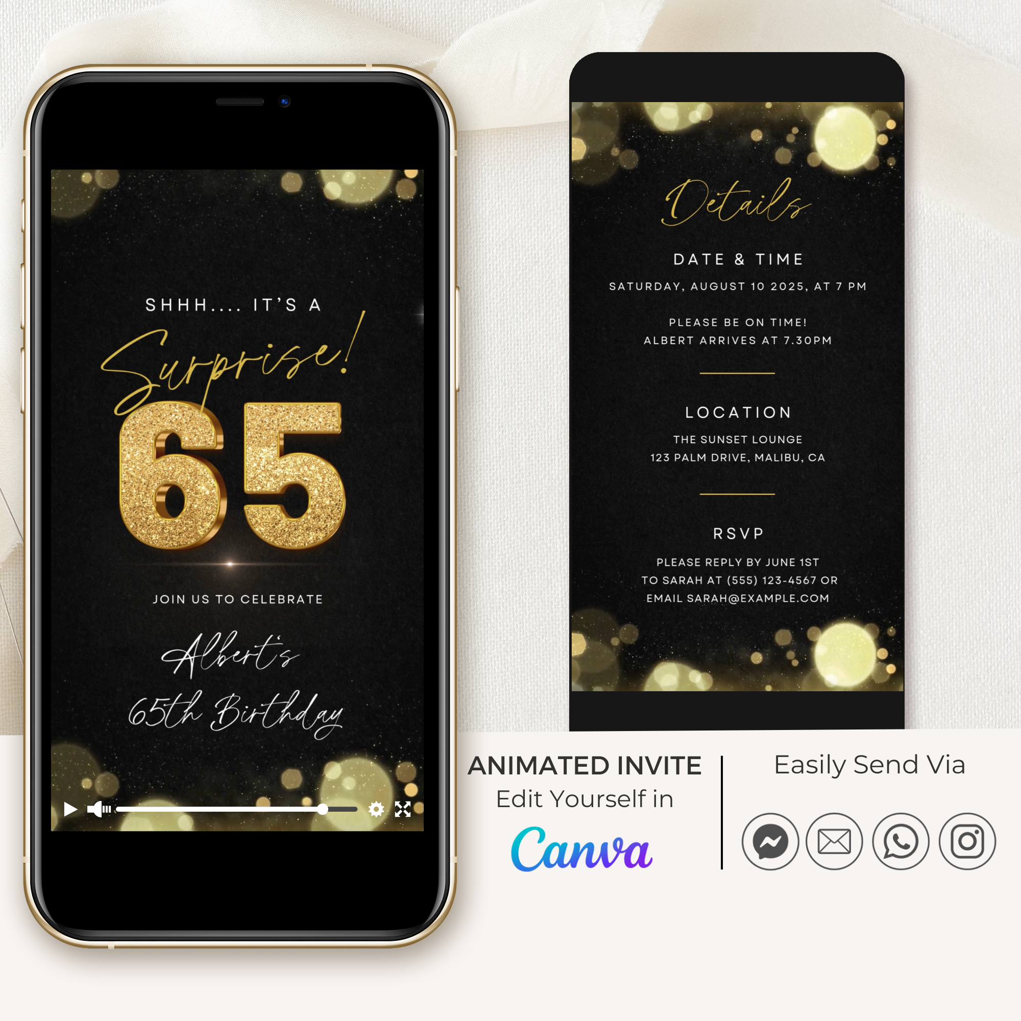 ZEST Birthday Invitation Video Template