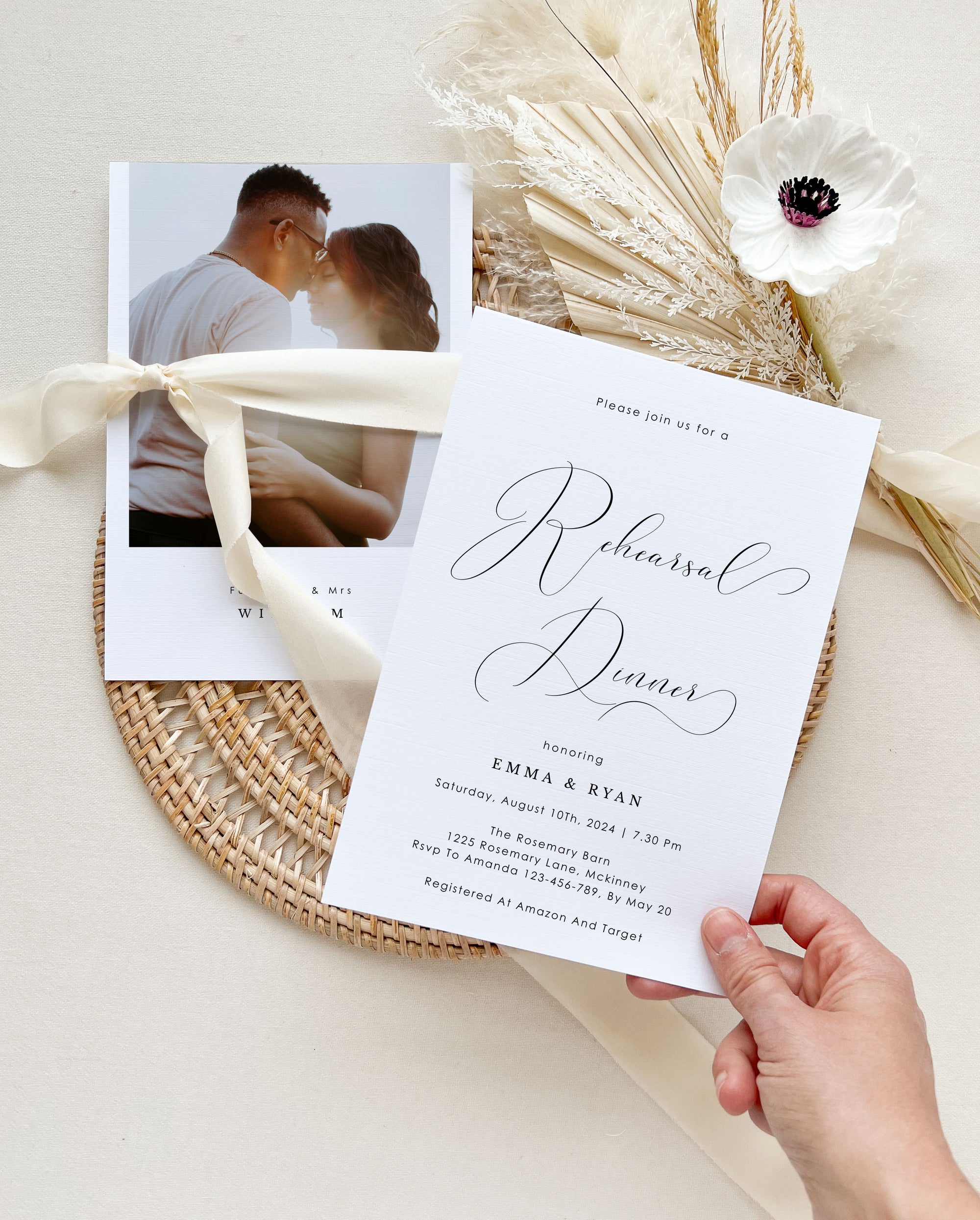 ELLA Wedding Rehearsal Invitation Template
