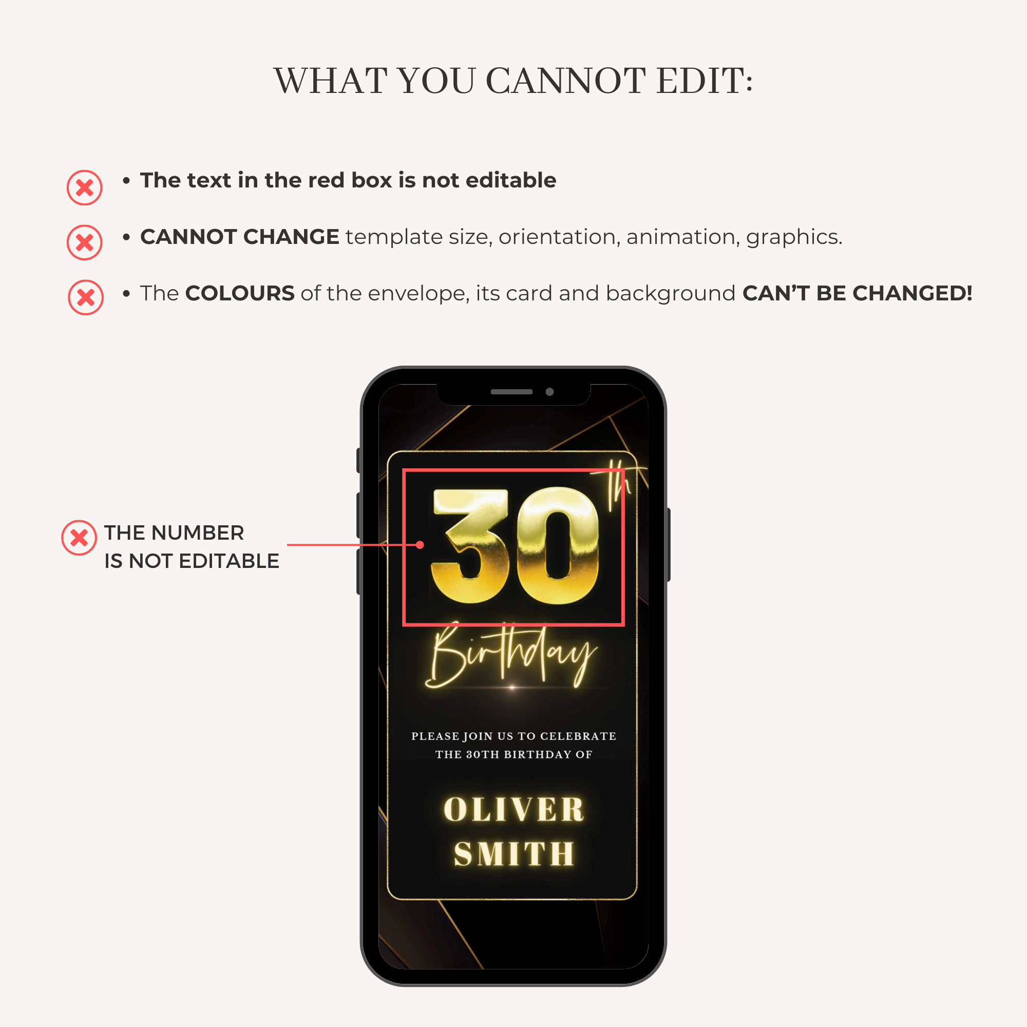 FLUX Elegant Animated Birthday Invitation Video