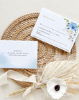 AZZURRA Dusty Blue Wedding Invitation Suite Template