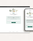 ISLA Tropical Online Digital Wedding Invitation