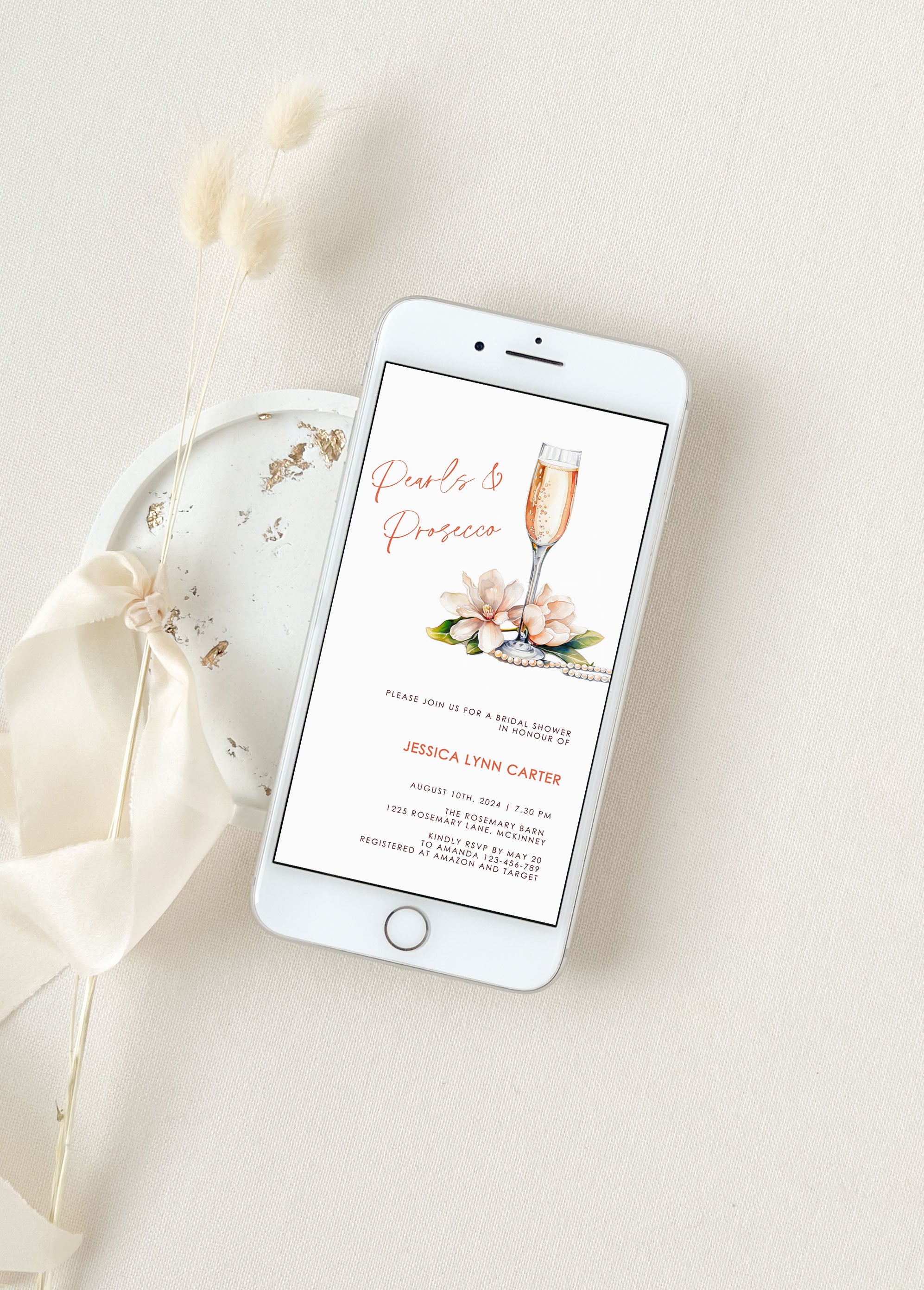 Champagne Brunch Bridal Shower Invitation Evite