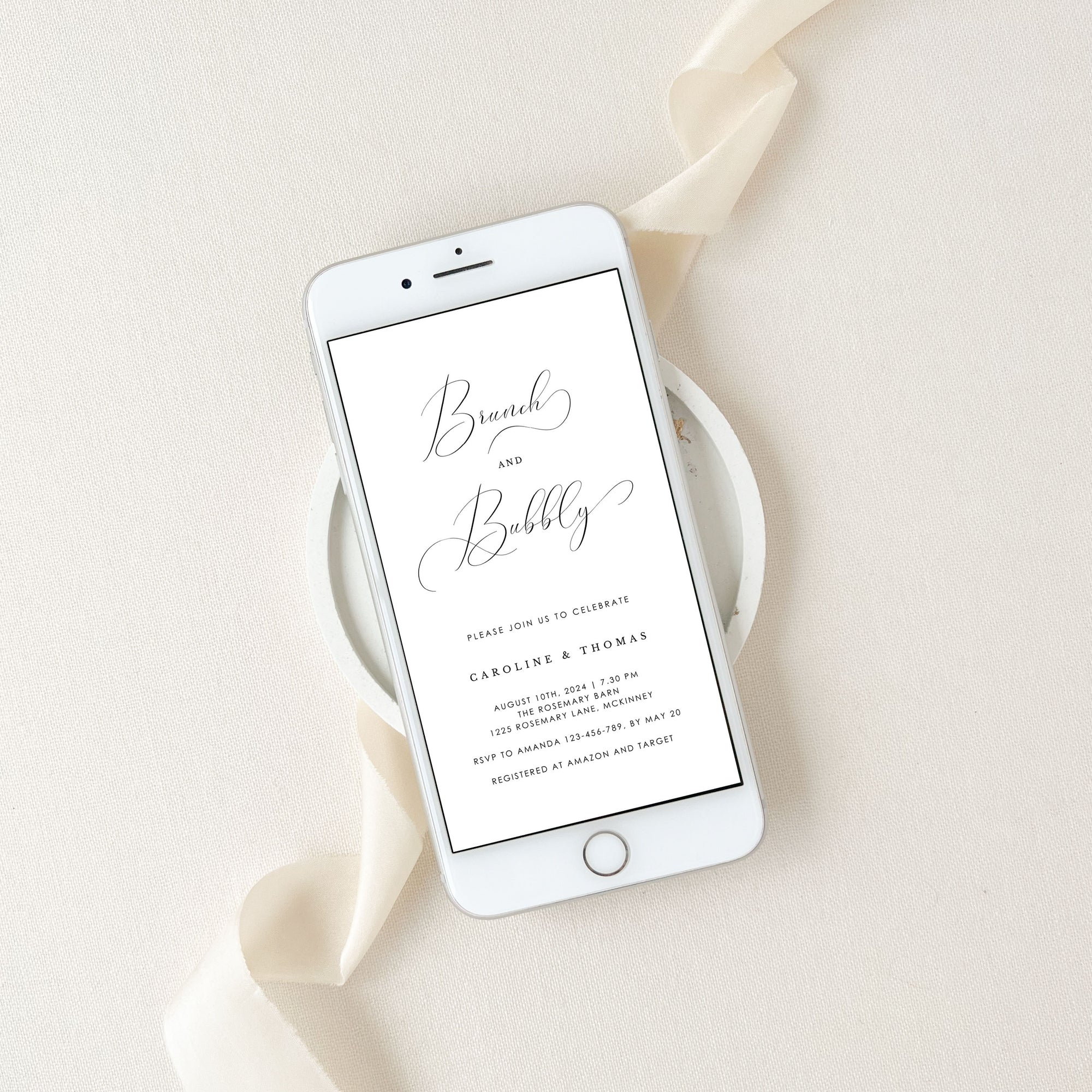 ELLA Couples Shower Brunch Invitation Evite