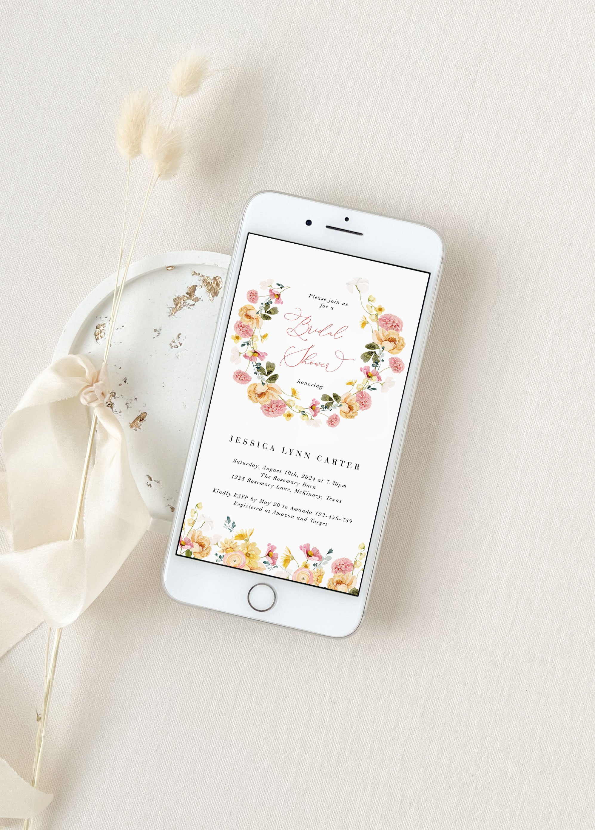 JUNE Bridal Invites Shower Evite