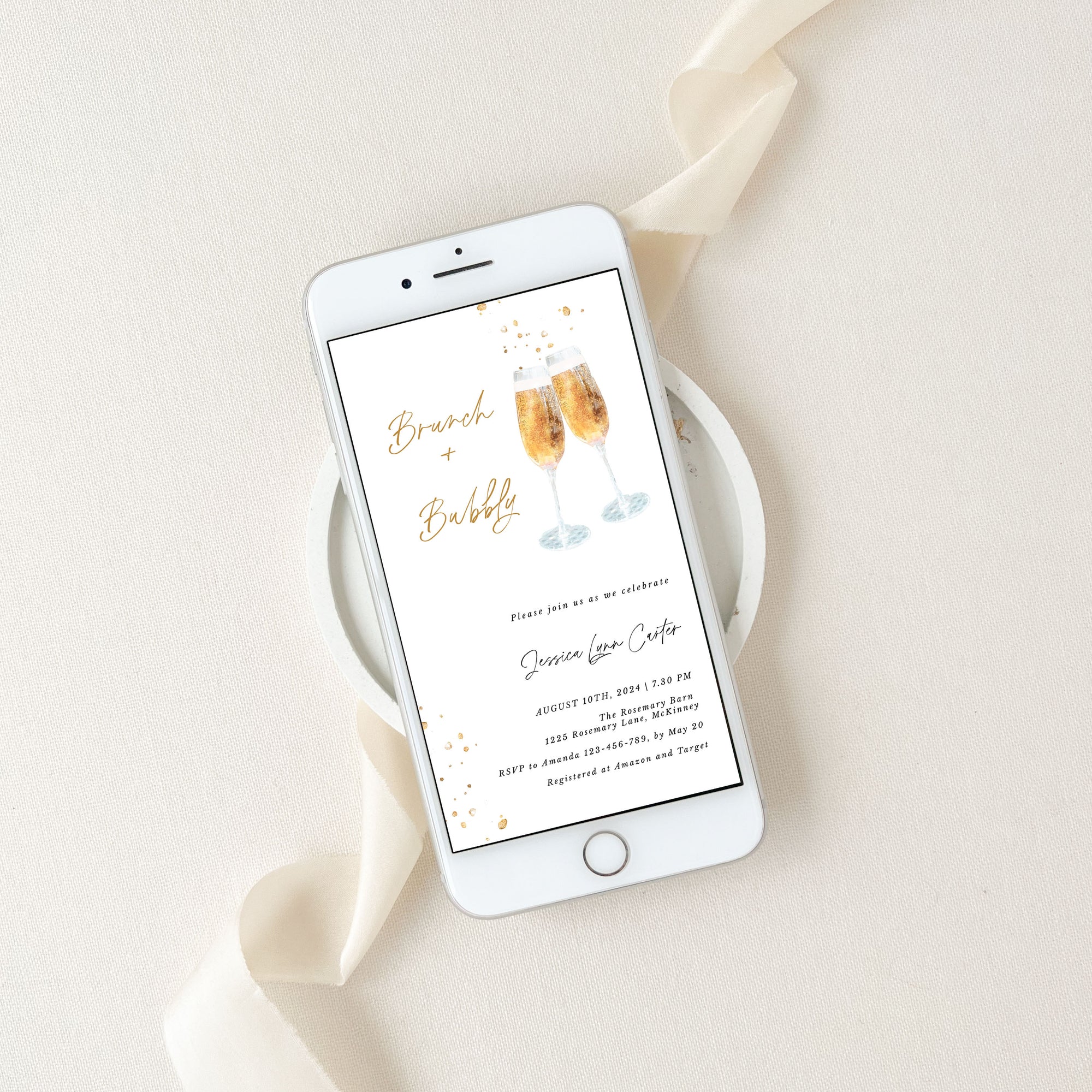 Brunch and Bubbly Invitation Evite