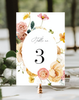 JUNE Wedding Table Numbers Printable