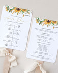 MARISOL Wedding Program Fan Template