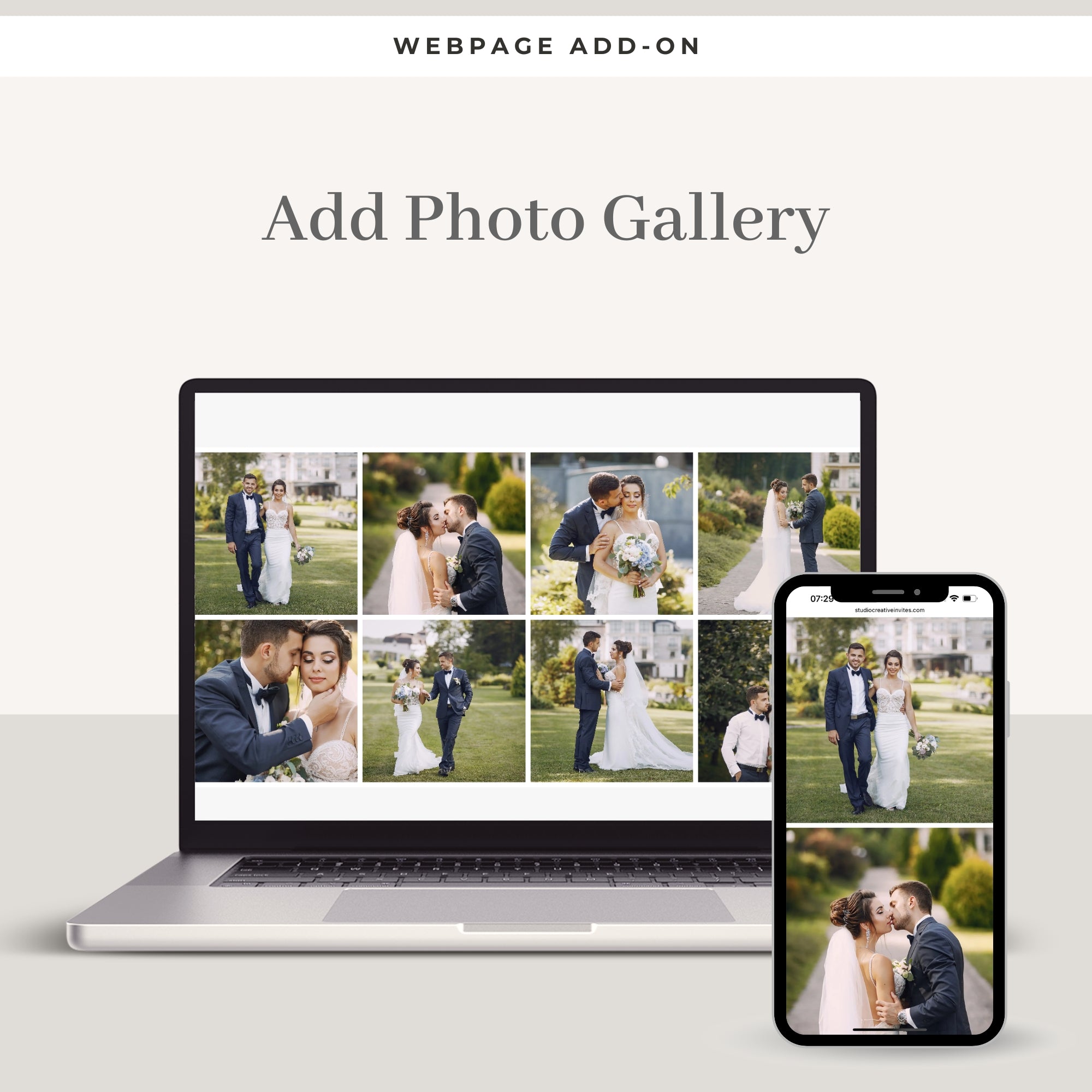 Add Photo Gallery (Up to 12 photos)
